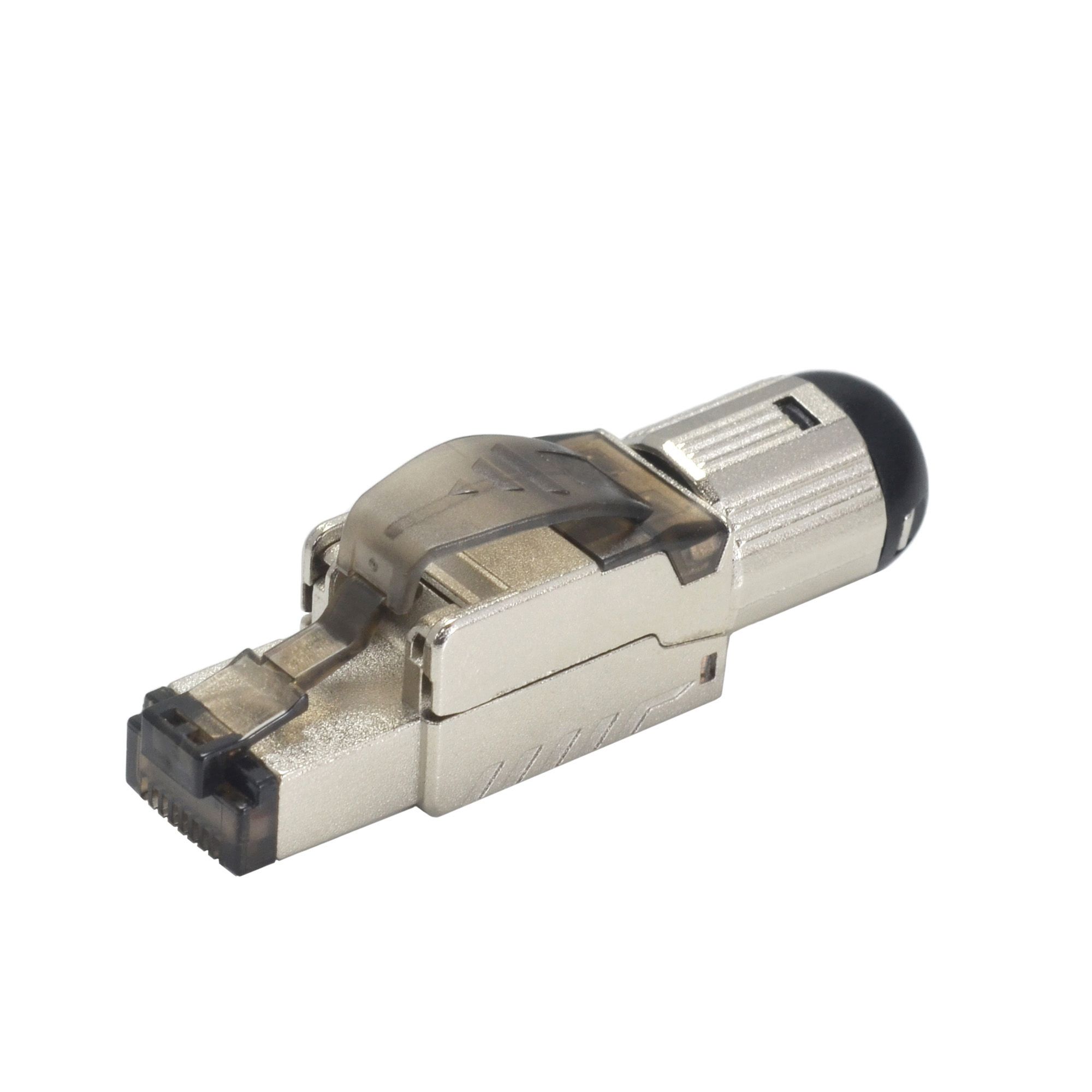 Cat 6A Die-Cast Field Termination Plug w/Cable Gland
